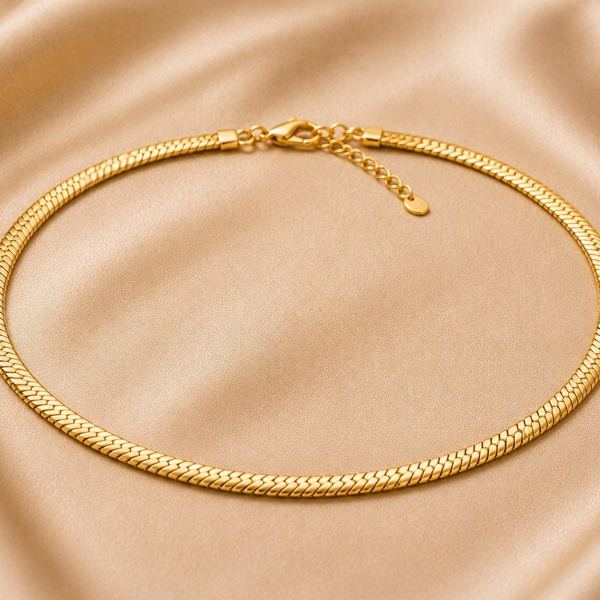 Herringbone chain necklace