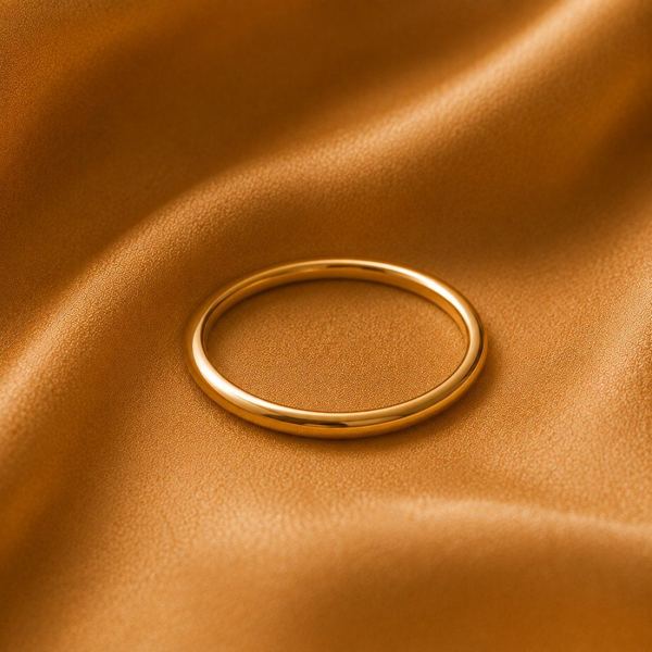 Thin minimalist stacking ring